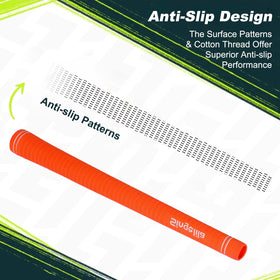 Singelila Premium Rubber Grips standard size core for universal fit across most clubs.