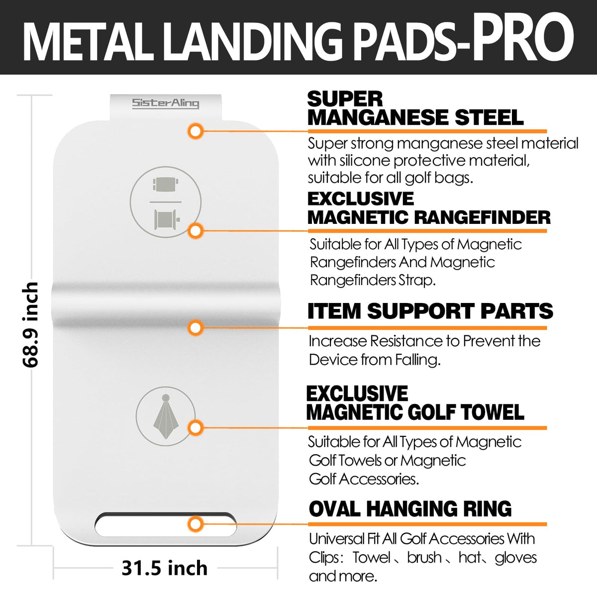 SisterAling manganese steel clip on bag provides sturdy hold for towels