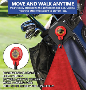 SisterAling Magnetic Towel Clip delivers a strong hold on windy courses.