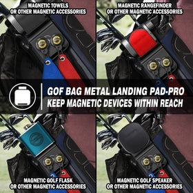SisterAling landing pad for golf flask keeps hydration gear handy on the bag.