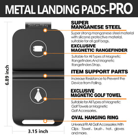 SisterAling landing pad for rangefinder provides quick access on the bag.