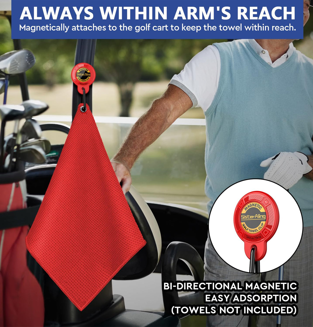 SisterAling TPU-protected magnet sleeve guards surfaces and towels.