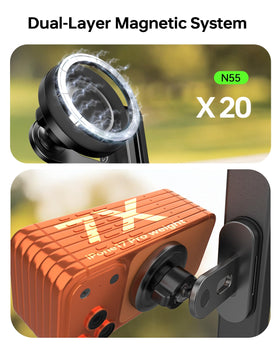 Sitiz Magnetic Golf Cart Phone Holder 360-degree rotation for versatile filming.
