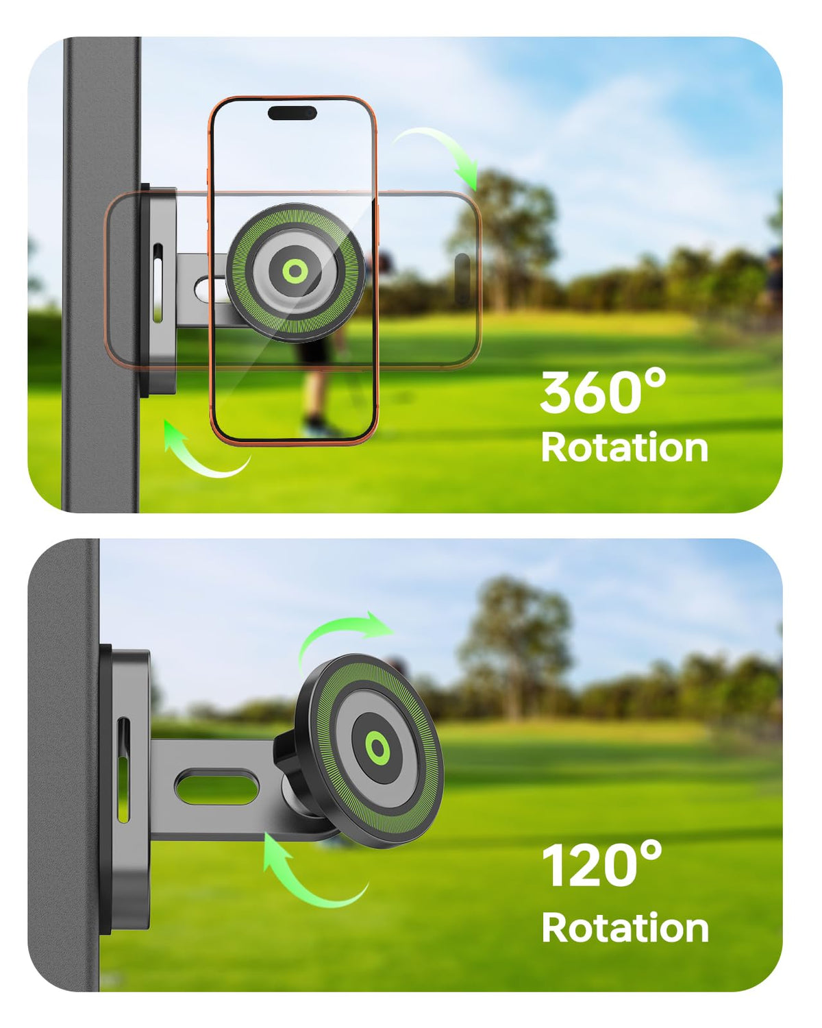 Sitiz MagSafe-compatible plates included enable easy iPhone mounting.