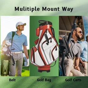Siugohaus Pro Golf Brush on bag attachment for easy reach