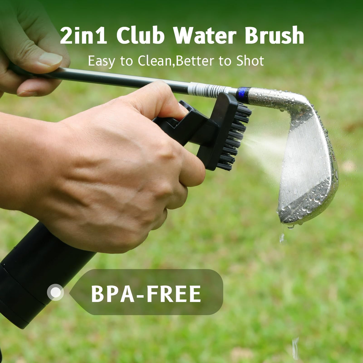Siugohaus Pro Golf Club Brush high pressure nozzle for deep cleaning