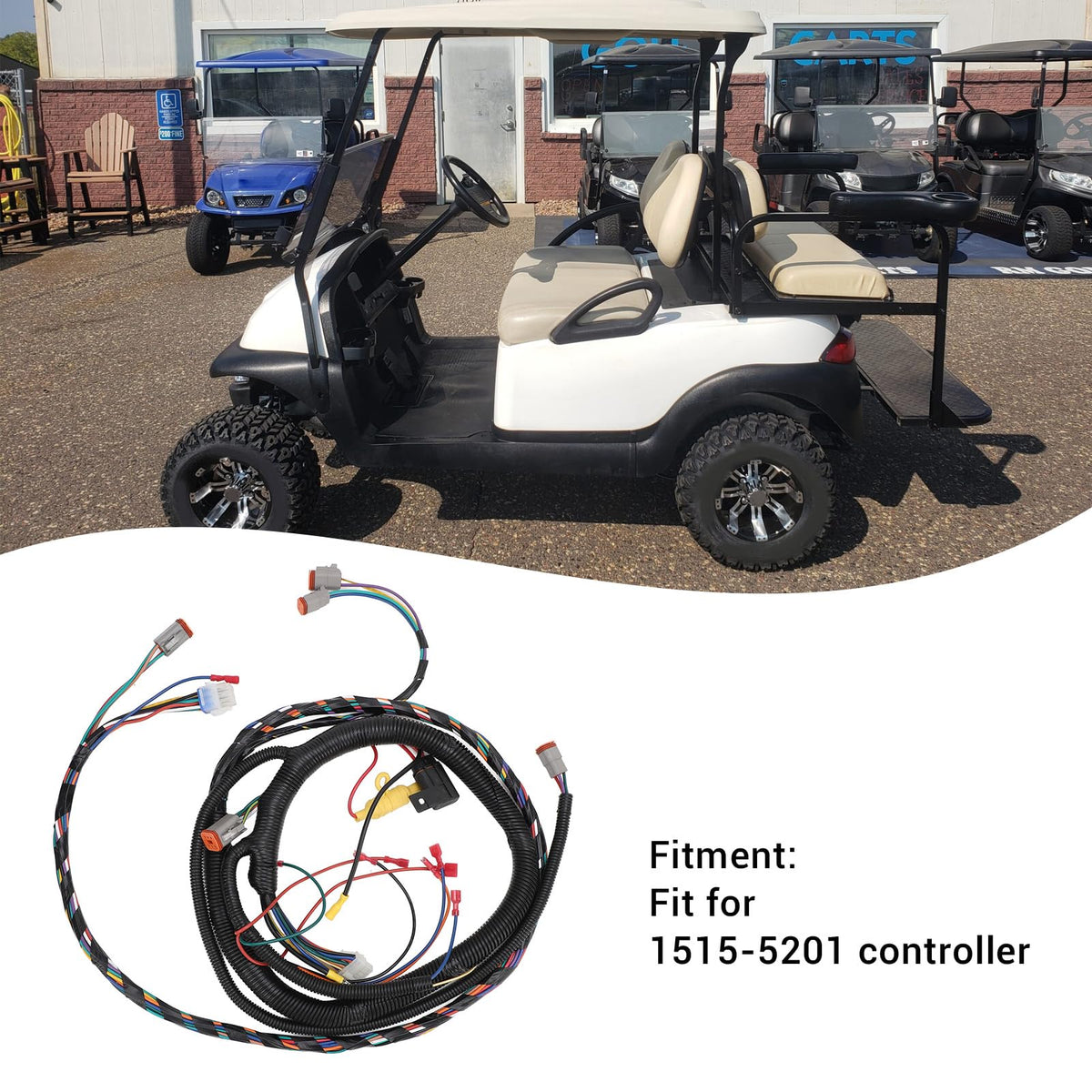 SixRUN wiring harness with durable plastic housing for daily use and weather resistance.