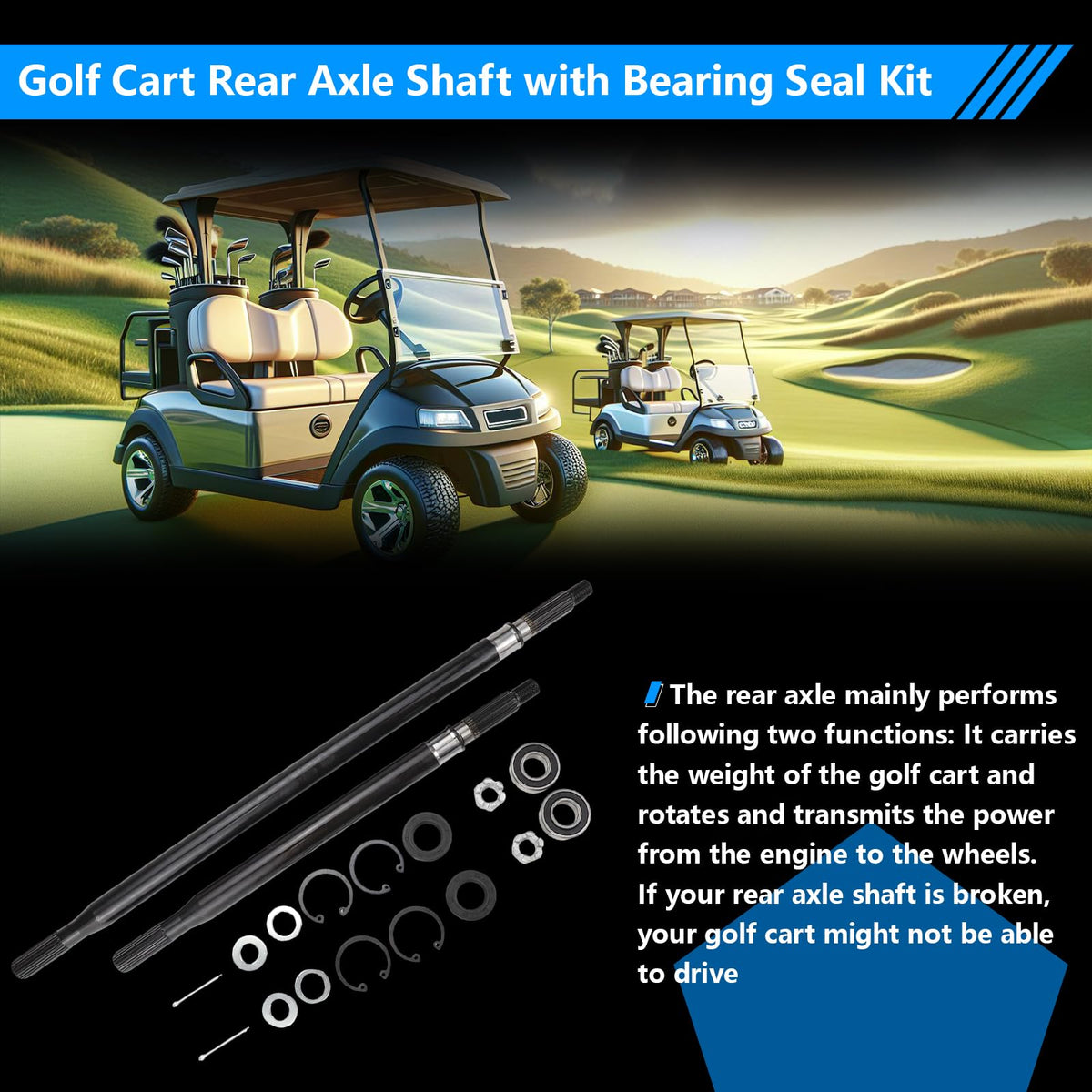 Siyoen compatibility chart confirms fitment with 1994–2013 EZGO TXT/Medalist electric models.