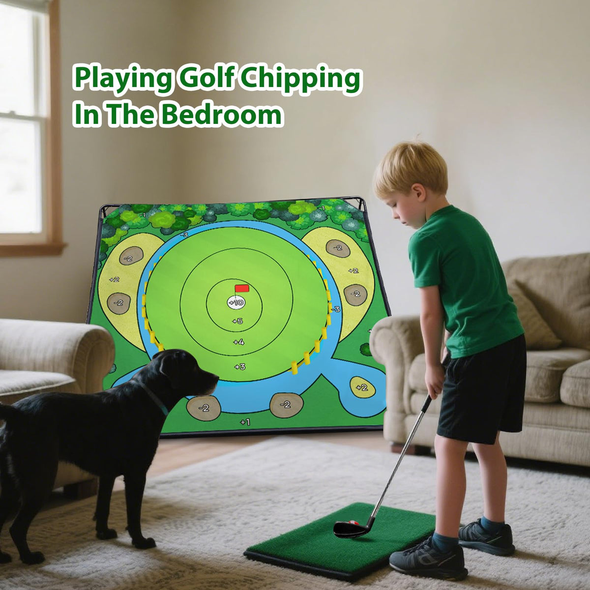 SJEhome 70x70 golf chipping game portable design for easy transport