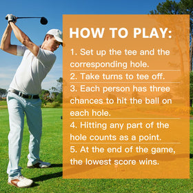 SJEhome beach golf setup allows sunny play and casual scoring by the shoreline.
