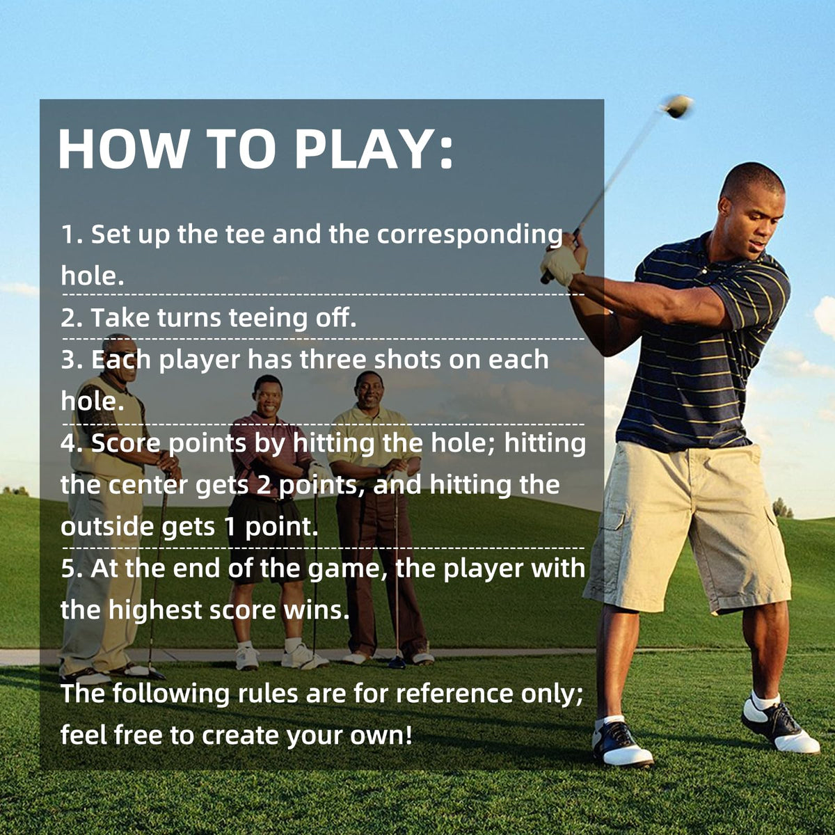 SJEhome Beach-friendly golf game for outdoor sessions