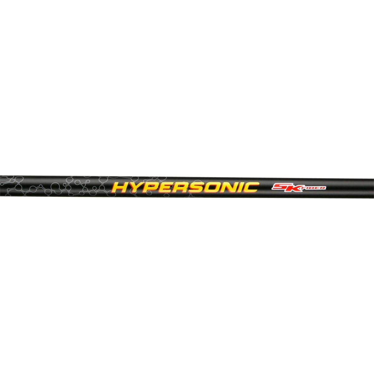 SK Fiber Hypersonic 335 black graphite fairway wood shaft for stability.