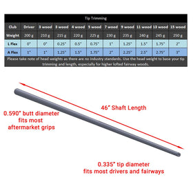 SK Fiber Hypersonic 335 black graphite shaft ready for driver-wood setup upgrade.