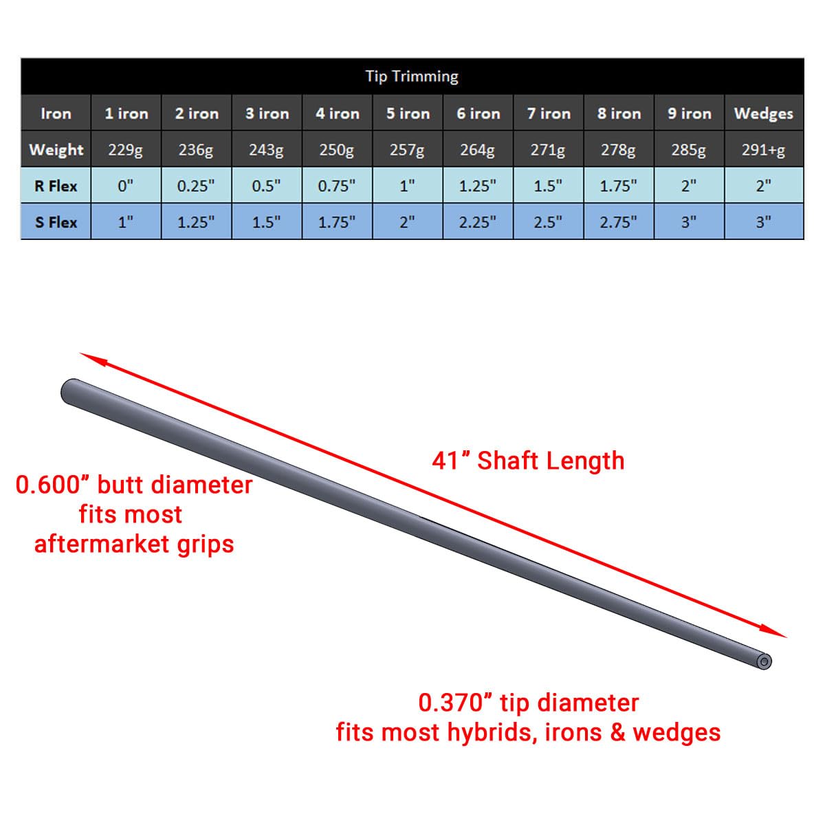 SK Fiber Hypersonic SL50 weight and torque spec, lightweight feel with mid-high launch.