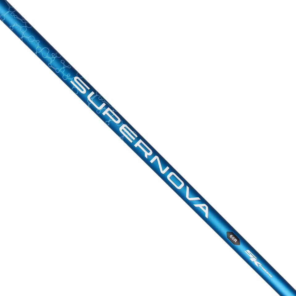 SK Fiber Supernova 50 graphite shaft in hand, highlighting mid-launch feel and consistency