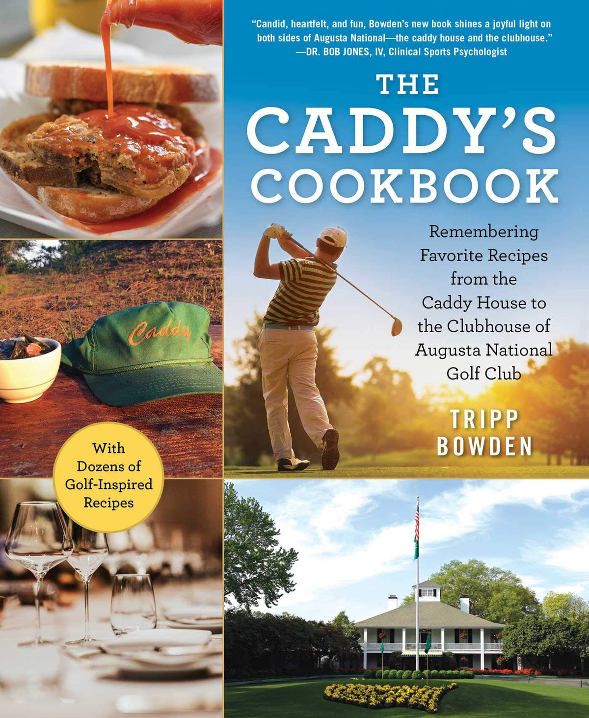 Skyhorse The Caddy's Cookbook cover image—inviting golf lovers to explore behind-the-scenes recipes.