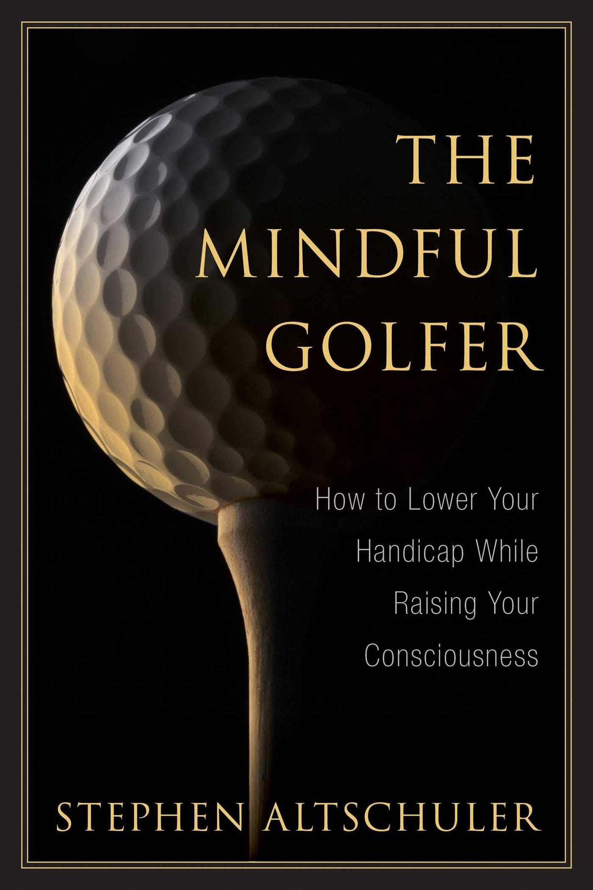 Skyhorse Mindful Golfer cover showing calm focus on the course for better play.