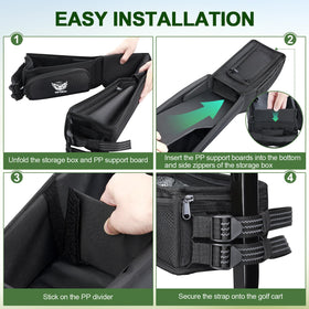 SKYJDM four reinforced friction straps secure the basket without drilling