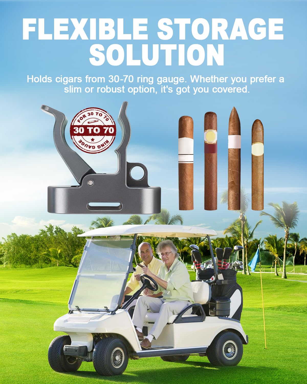 SKYJDM golf towel hook keeps towels within reach for convenience.