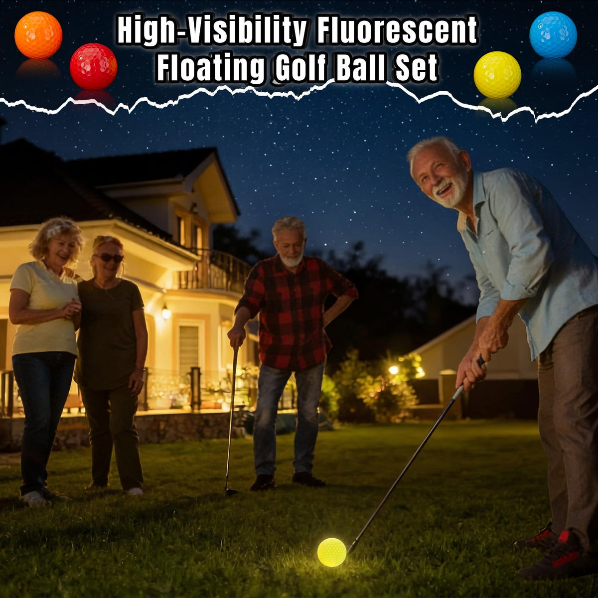 Skylety 1.68-inch golf ball with durable core designed for real-feel practice.