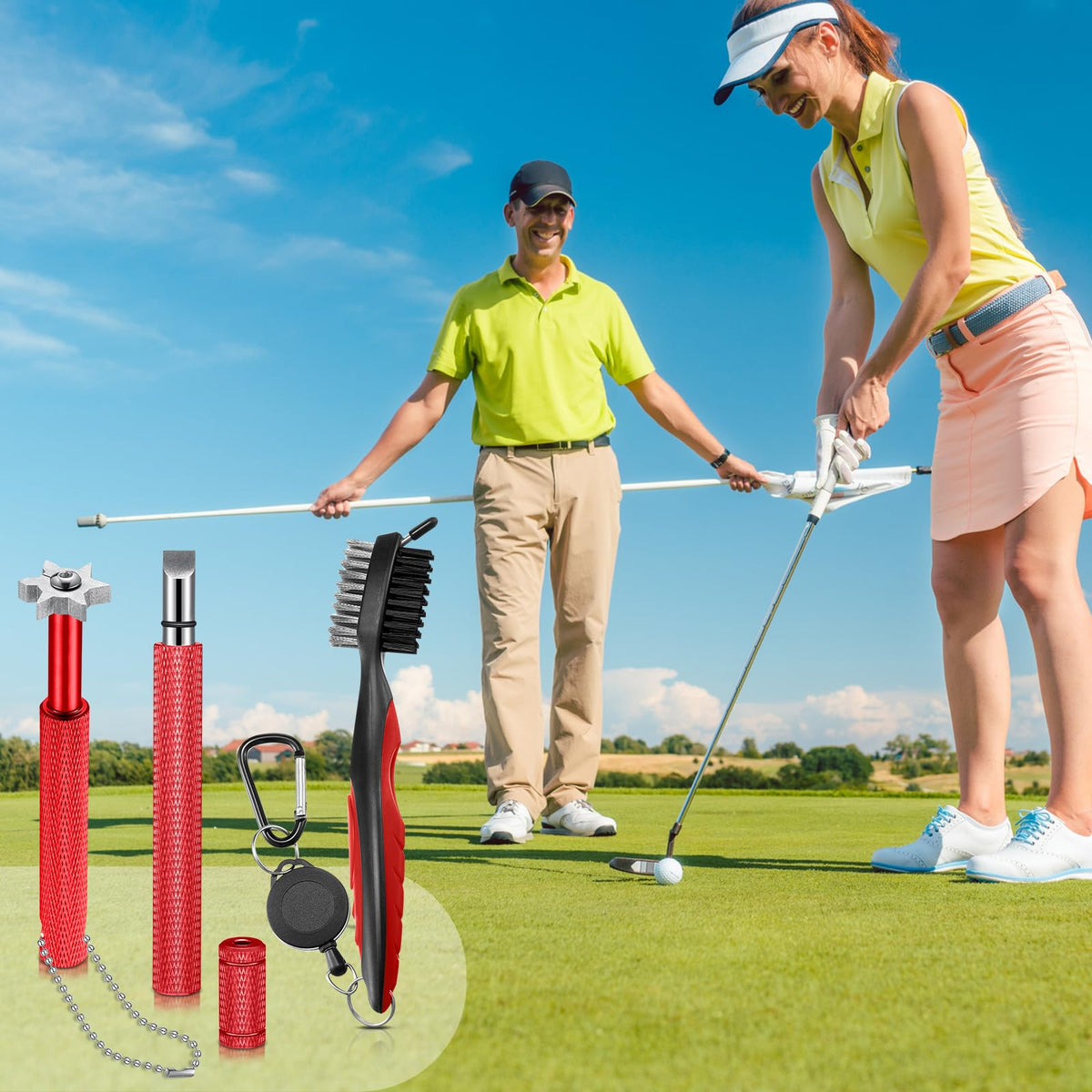 Skylety groove sharpener kit ready to use on irons for quick upkeep.