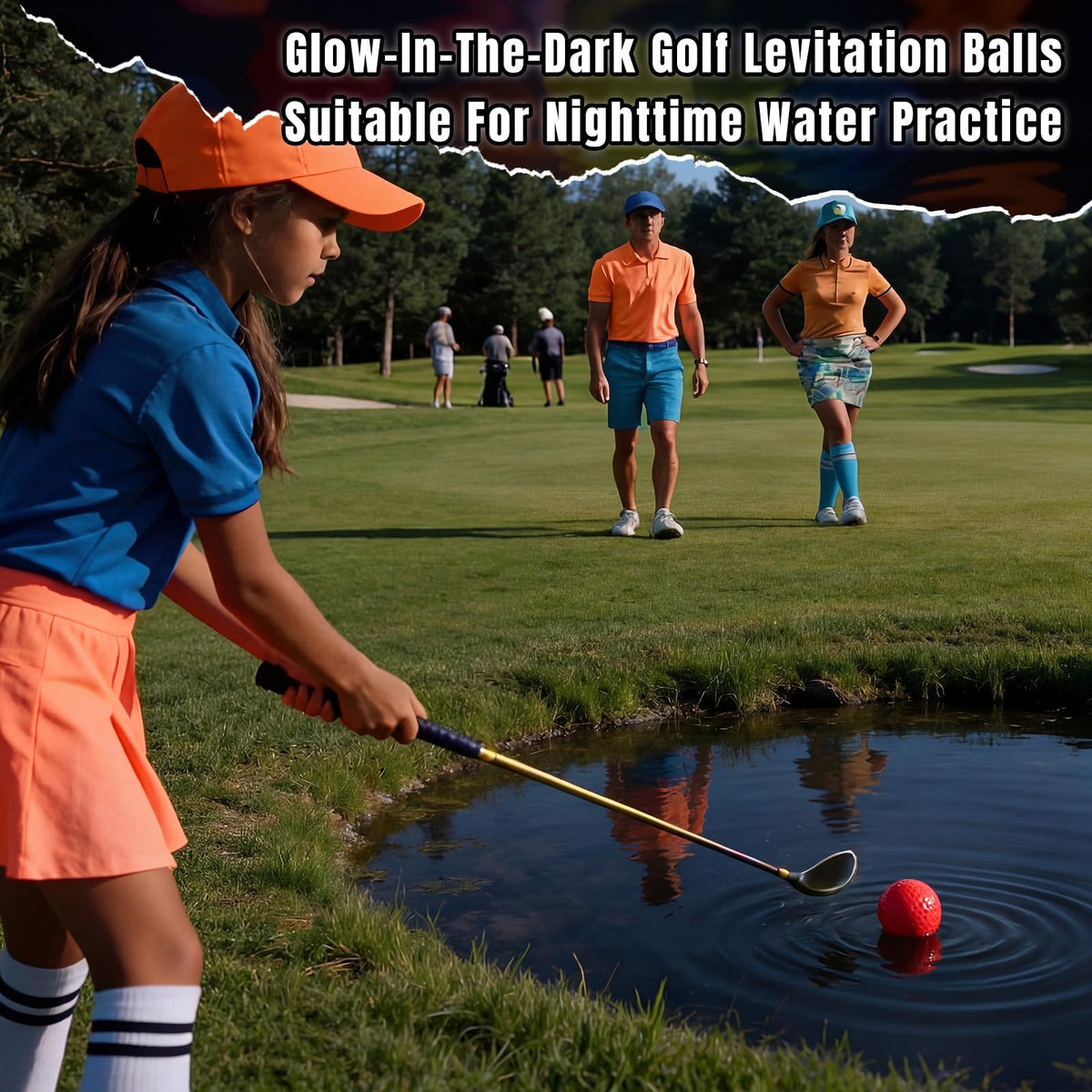 Skylety glow golf balls ideal for yard or beach practice sessions.