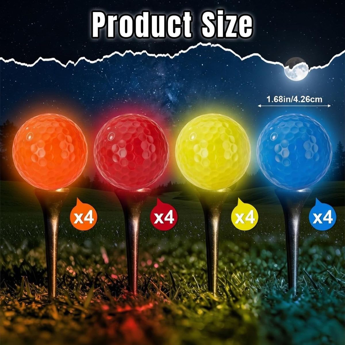 Skylety floating golf balls glow for night practice and quick water recovery.