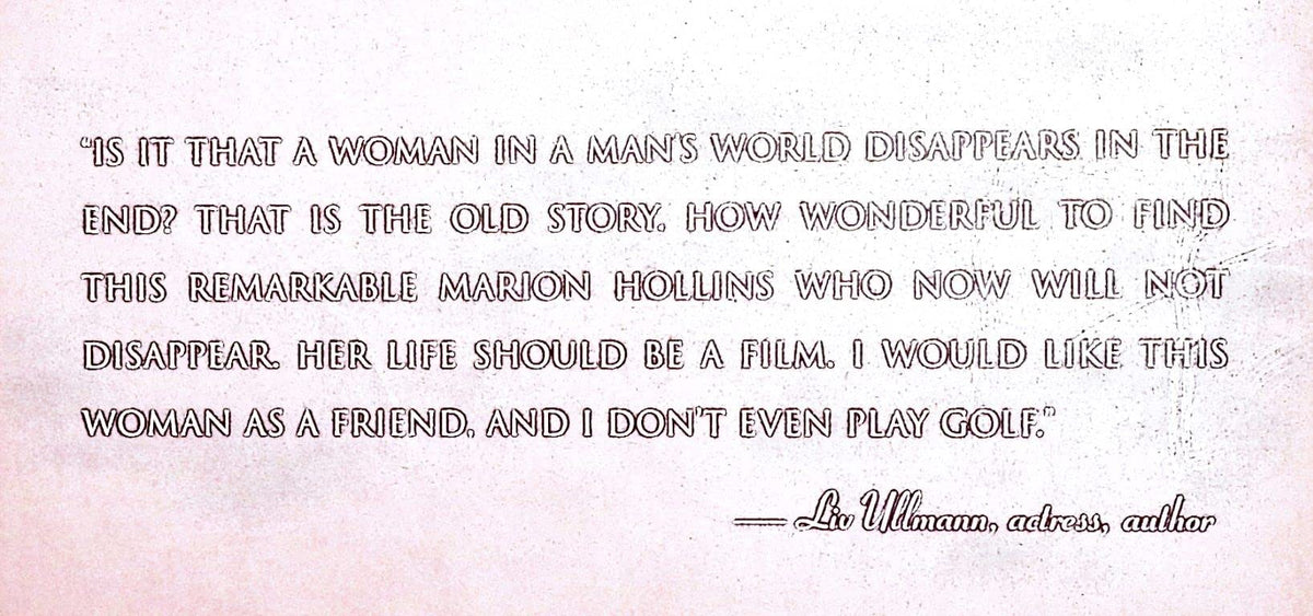 Sleeping Bear Press Marion Hollins biography back cover hints at rich historical context