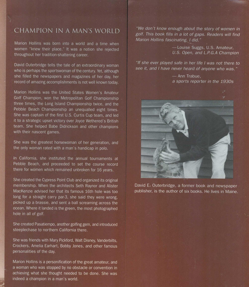 Sleeping Bear Press Marion Hollins biography cover highlights a historic portrait and compelling storytelling