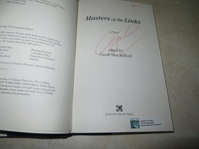 Masters of the Links essays spread evokes classic golf course architecture for layout study.