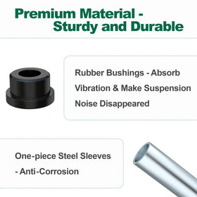Sleeve eye mounts (4 pcs) ensure precise mounting.