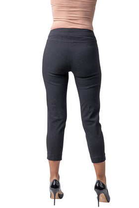 SLIM-SATION women's golf skinny crop with pockets, side view, flattering silhouette and pull-on ease
