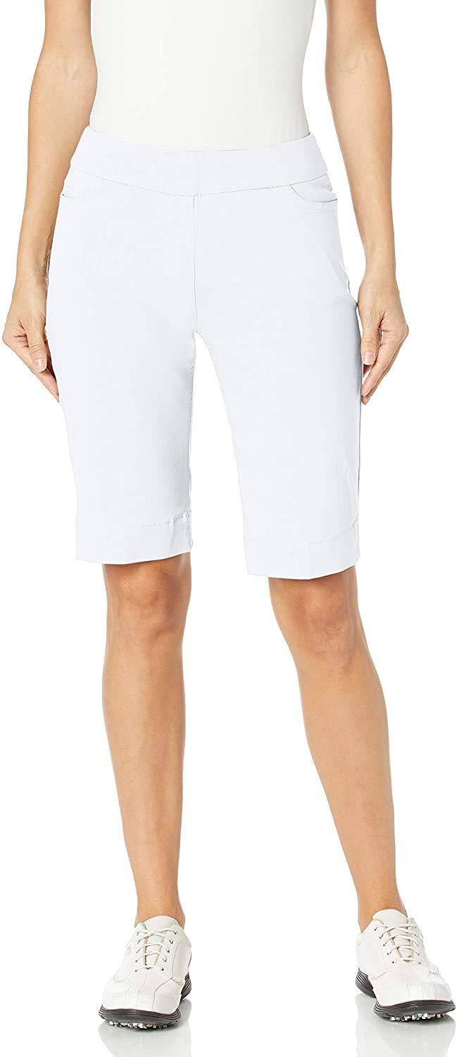 SLIM-SATION women's pull-on golf shorts with tummy-control for a smooth silhouette