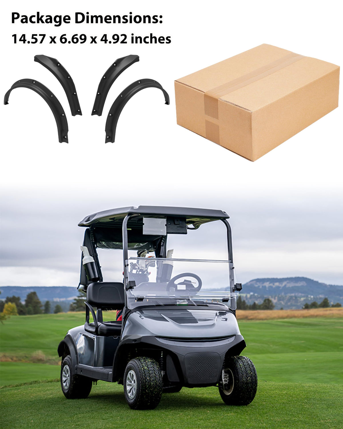 SLORIMOD 10-piece Fender Flare Set with hardware and manual