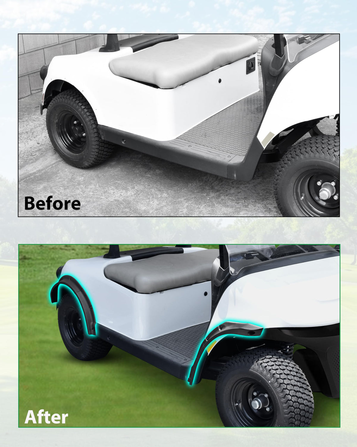 SLORIMOD fender flares rear view offers enhanced wheel coverage