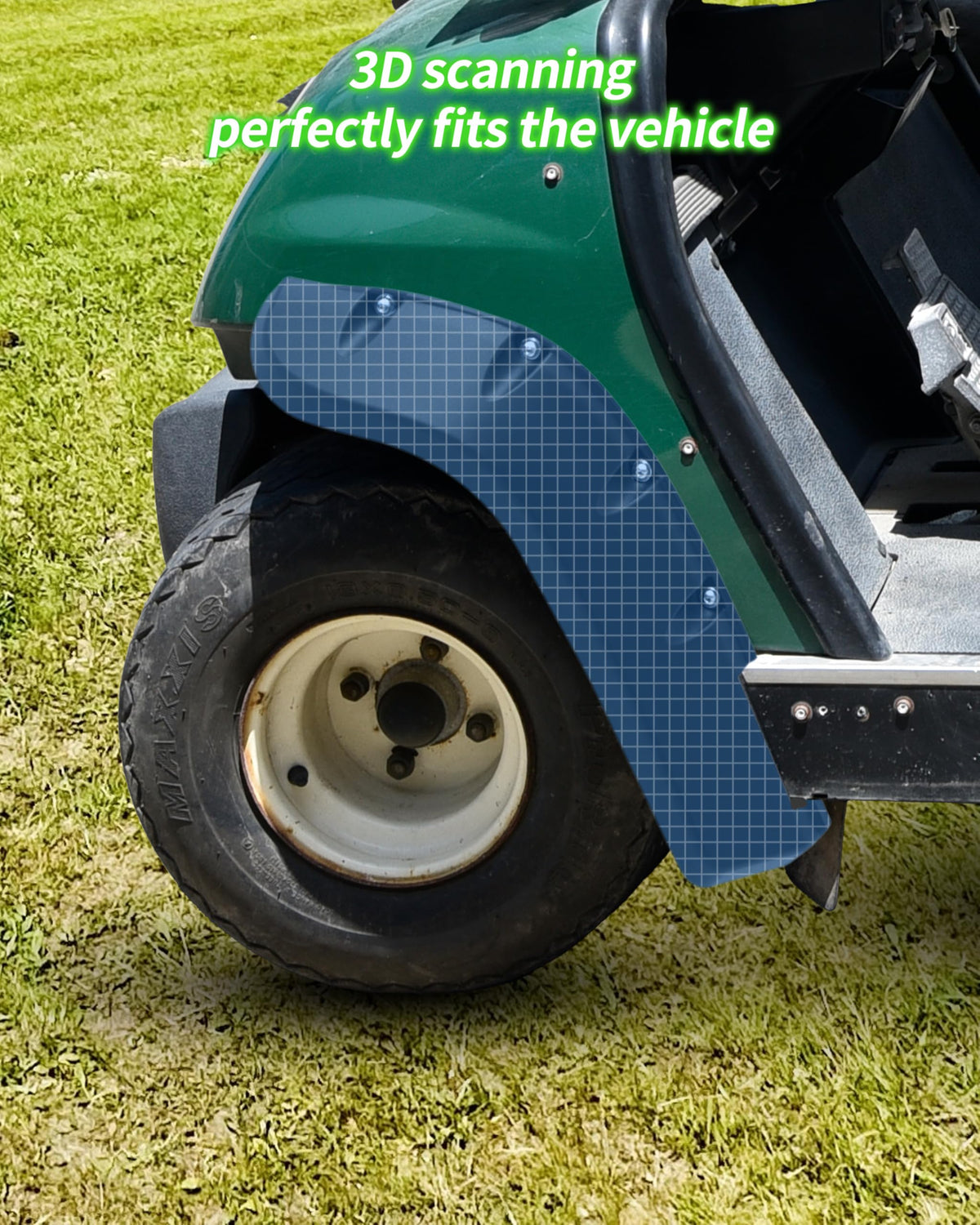 Close-up of polypropylene material showing durability for off-road use
