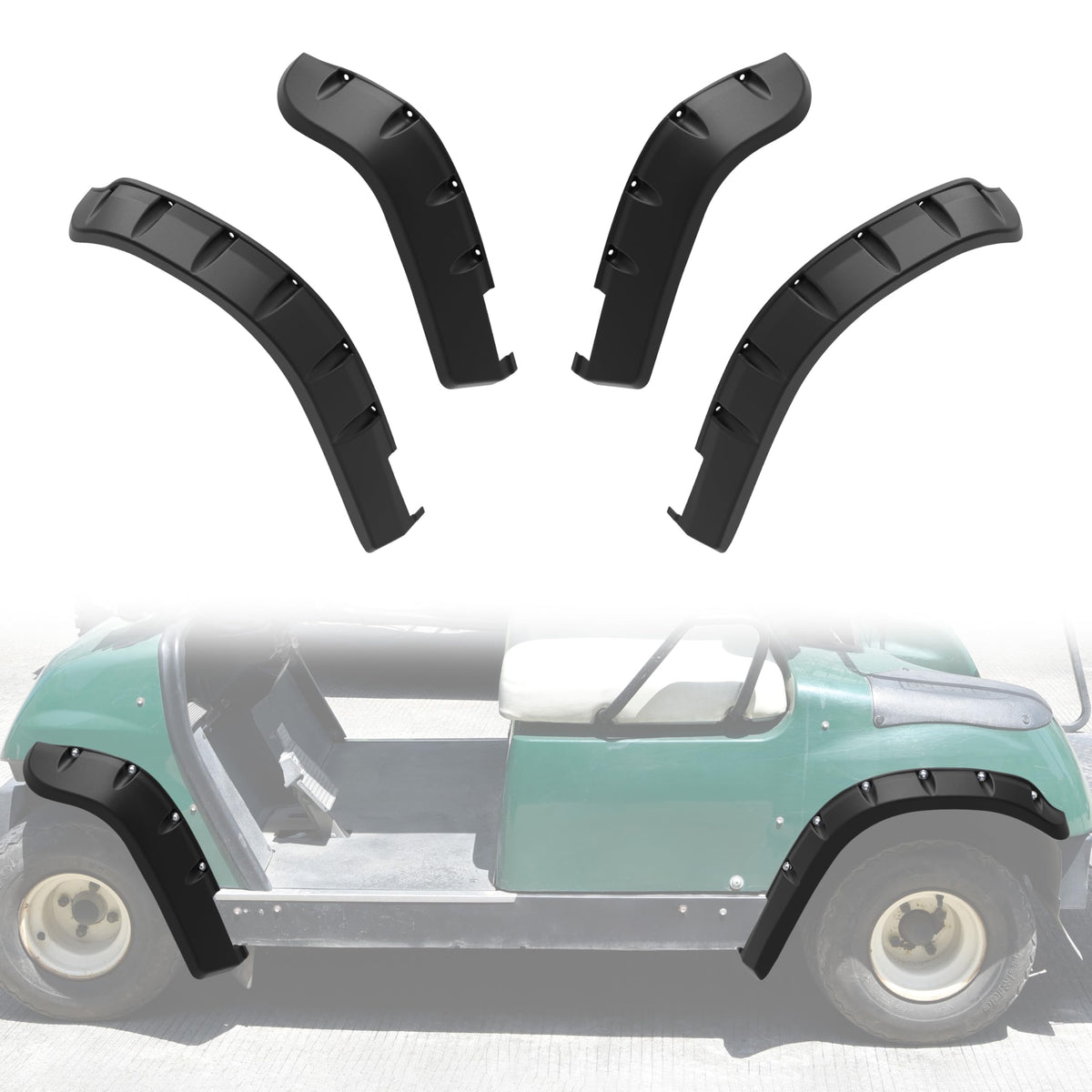 SLORIMOD fender flare front-left for Yamaha cart with enhanced debris protection