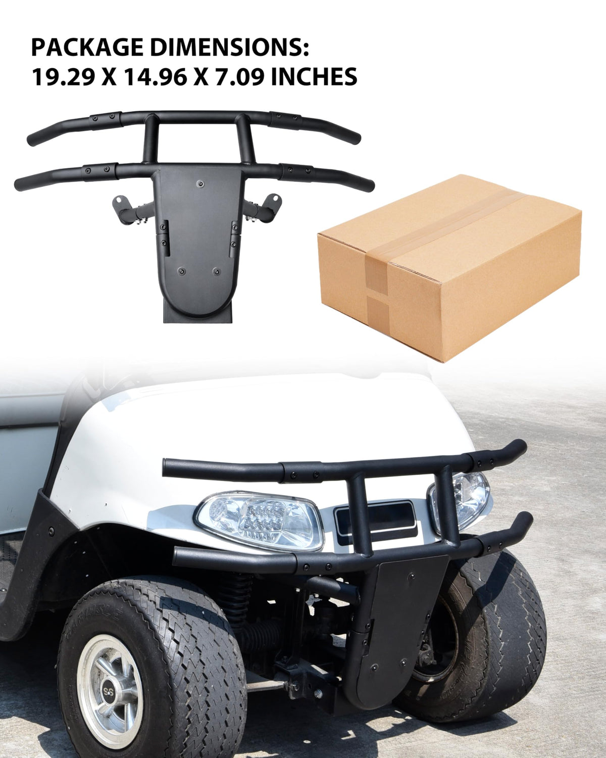 SLORIMOD includes hardware and manual for quick, clear bumper installation.