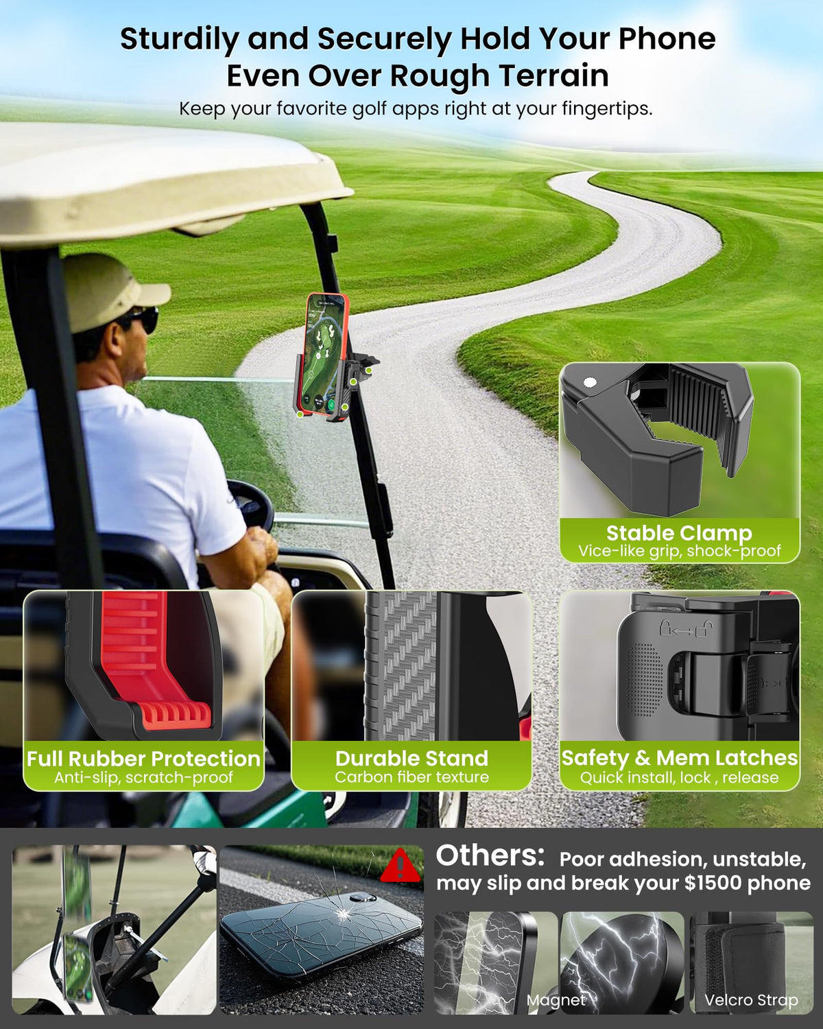 Smerkod memory latch clip design enables quick 3-second phone insertion.