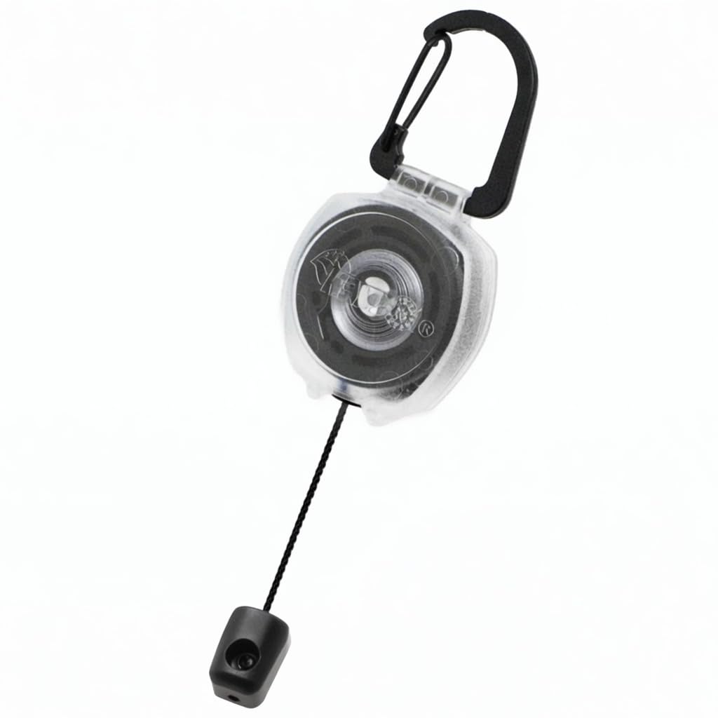 Smiley Golf with Kevlar cord extends for quick access on course.