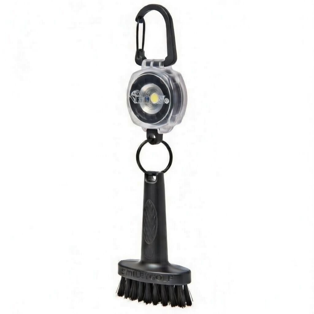 Smiley Golf Key-Bak SIDEKICK retractor with Kevlar cord extends 24 inches.
