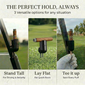 SMOKIN' PAR Smokin' Caddy built-in divot tool adds practical golf-on-green utility.