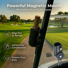 SMOKIN' PAR Smokin' Caddy hands-free clip keeps cigars accessible without gripping.