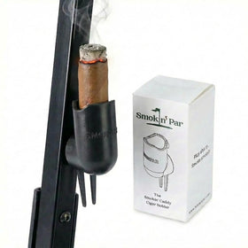 SMOKIN' PAR Smokin' Caddy magnetic hold secures cigars on cart surfaces during rounds.