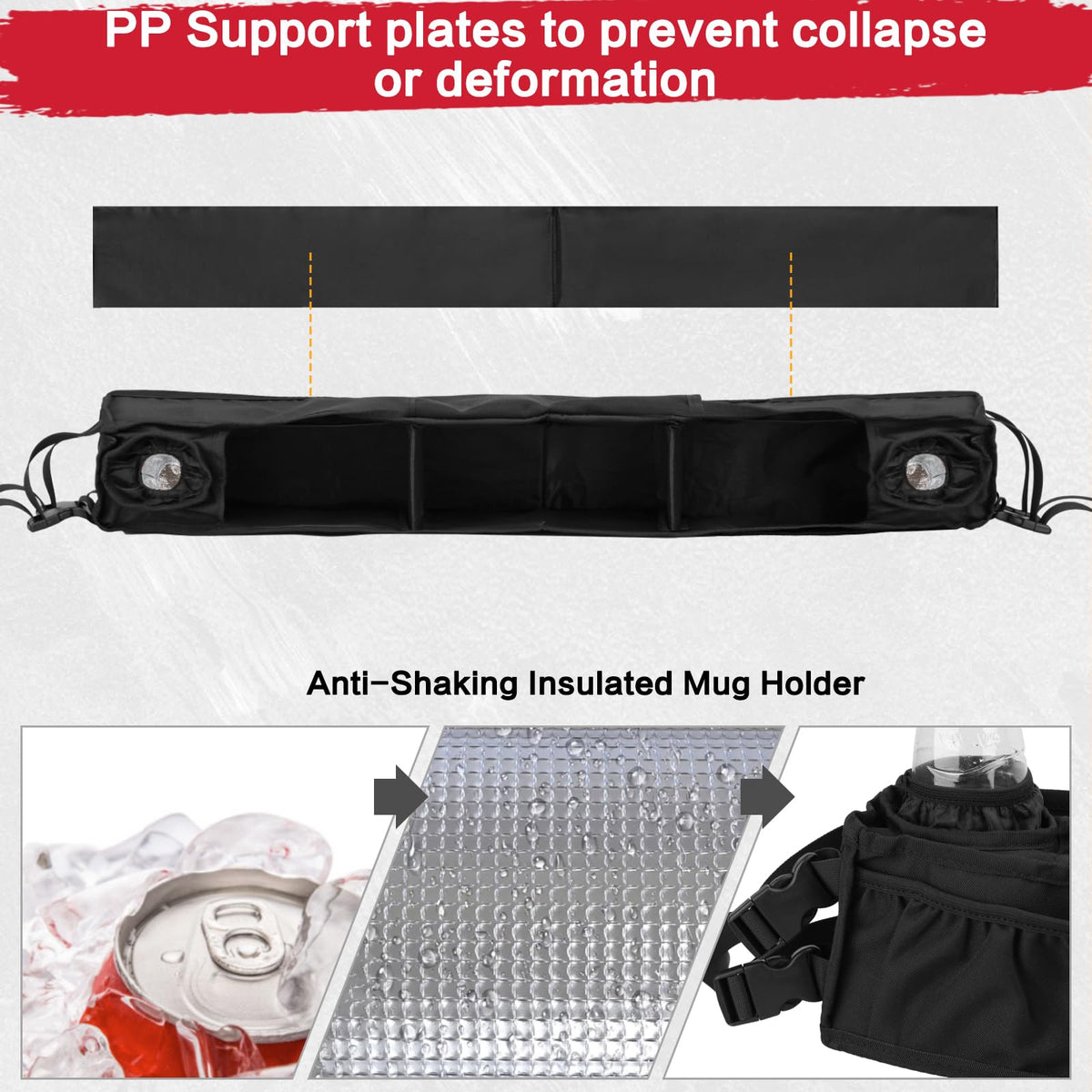 Smotrcc front basket dividers removable for customizable compartments