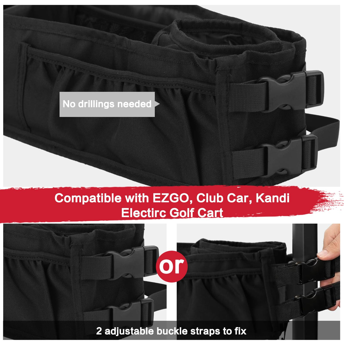 Smotrcc front basket leakproof lining prevents spills on the go