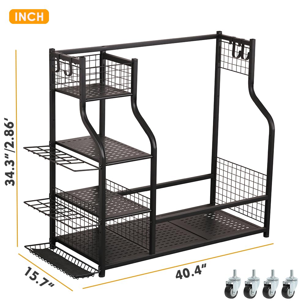 SNAIL Golf Bag Rack heavy-duty steel finish resists rust and wear
