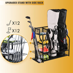 SNAIL Golf Bag Rack shelves for shoes and gloves neatly organized