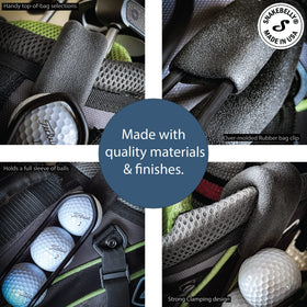 SnakeBelly PRO ball storage at bag top for quick pick