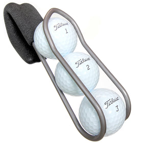 SnakeBelly PRO golf ball holder front view with quick-access ball storage